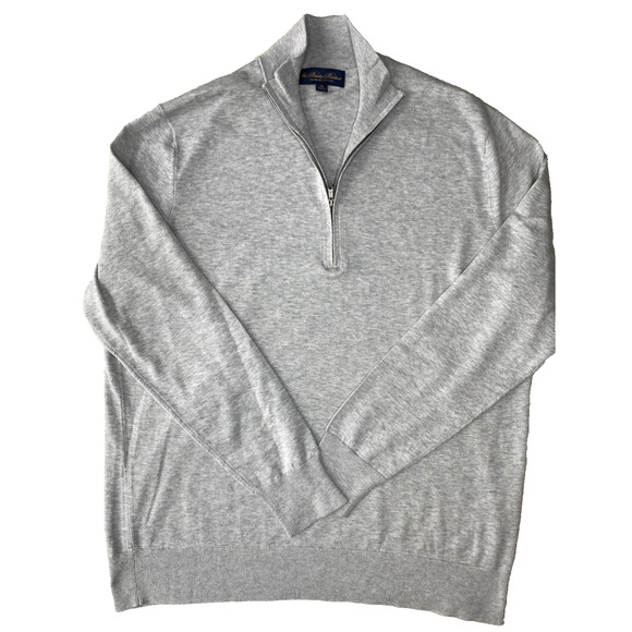 Brooks Brothers Sweater Mens XL 100% Supima Cotton Classic Old Money Popover - Picture 1 of 10